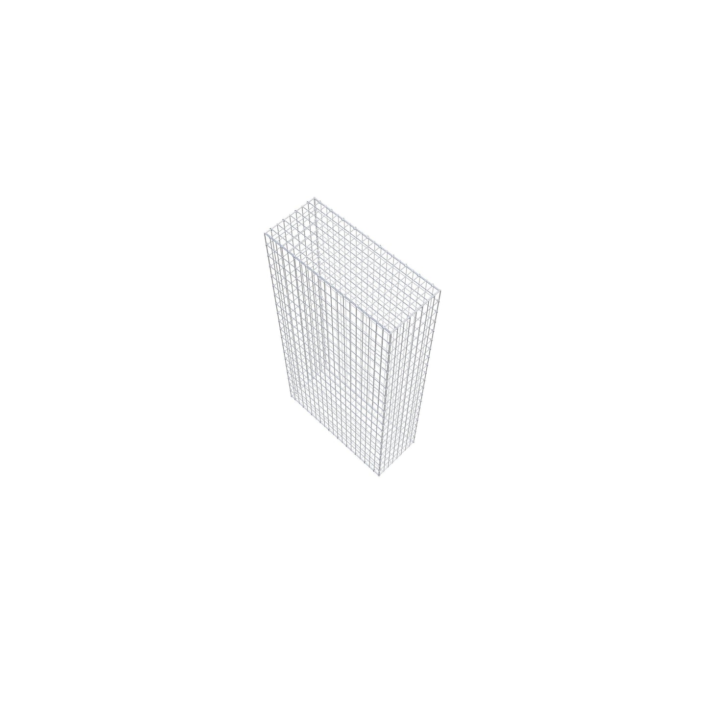 Gavión 200 cm x 100 cm x 40 cm (L x A x P), malla 5 cm x 10 cm, anillo en C