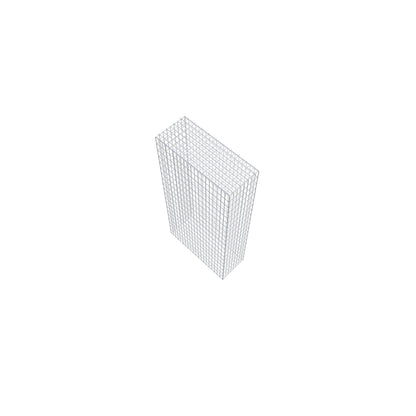 Gavión 200 cm x 100 cm x 40 cm (L x A x P), malla 5 cm x 10 cm, anillo en C