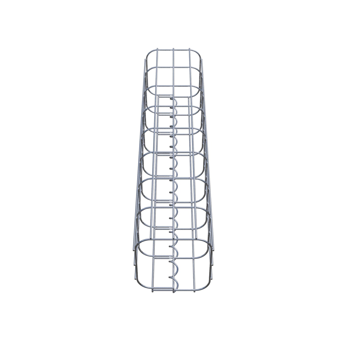 Colonne de gabion carrée 17 cm x 17 cm, 80 cm de hauteur, MW 5 cm x 10 cm