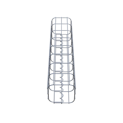 Colonne de gabion carrée 17 cm x 17 cm, 80 cm de hauteur, MW 5 cm x 10 cm