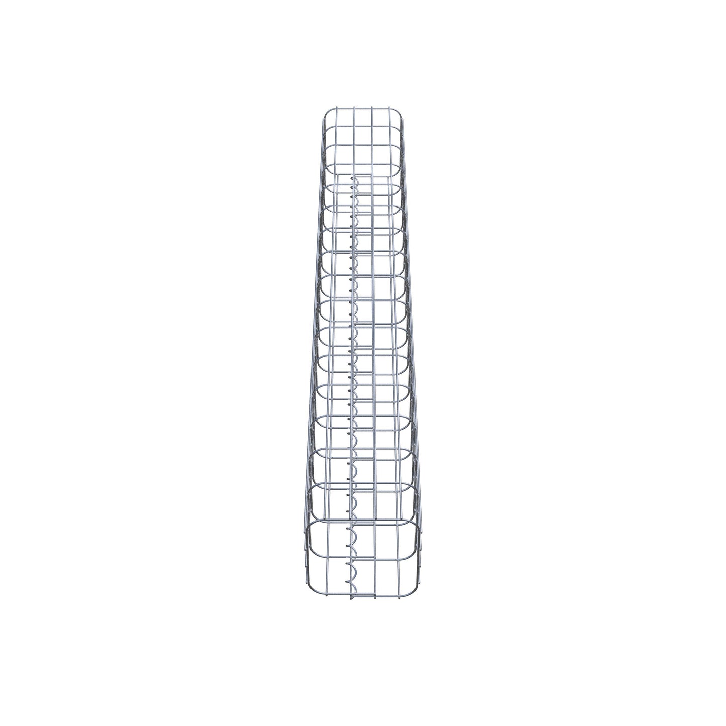 Colonna di gabbioni, quadrata 22 cm x 22 cm, alta 160 cm, MW 5 cm x 10 cm