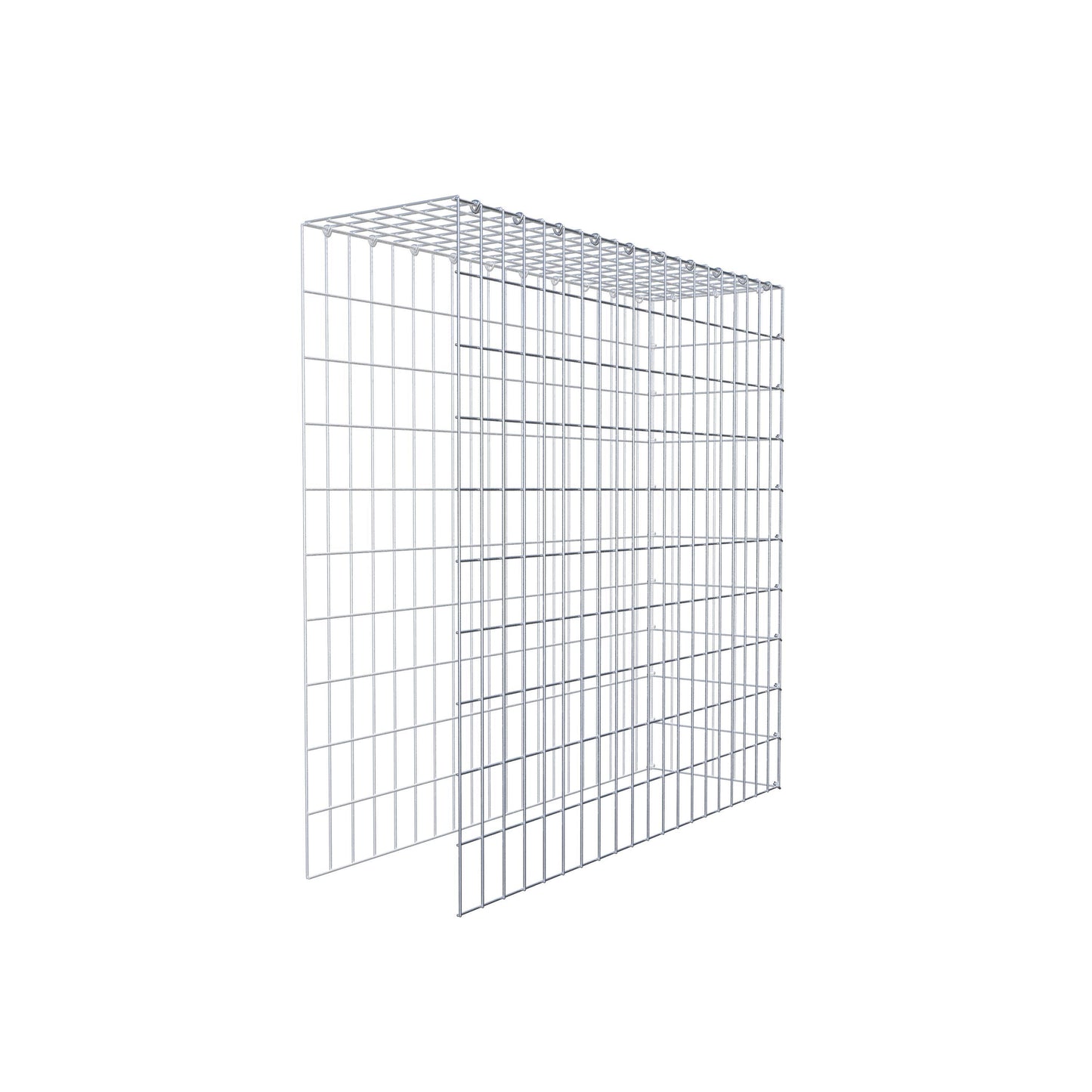 Opbouw schanskorf type 4 100 cm x 100 cm x 30 cm (L x H x D), maaswijdte 5 cm x 10 cm, C-ring