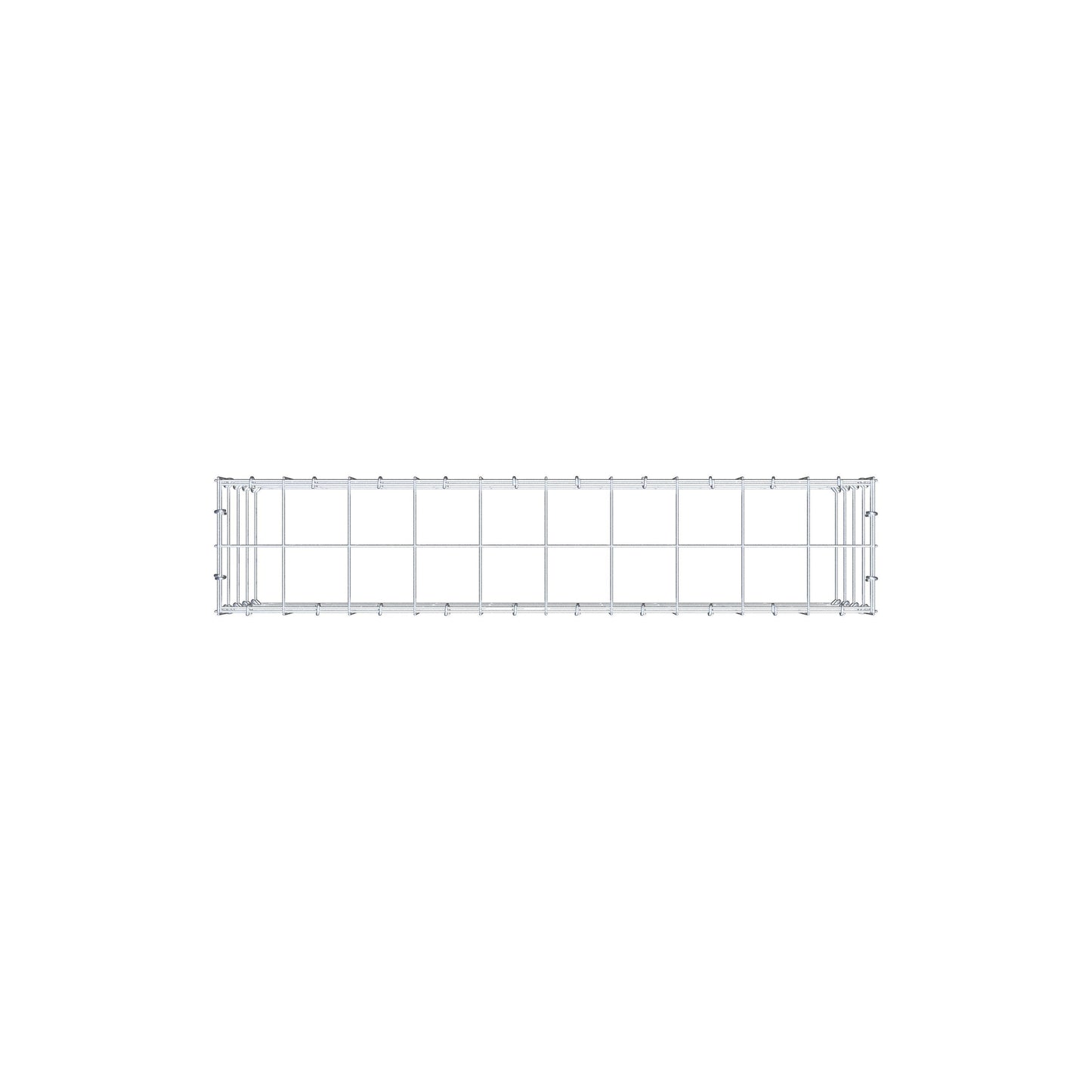 Monteret gabion type 3 100 cm x 40 cm x 20 cm (L x H x D), maskestørrelse 10 cm x 10 cm, C-ring