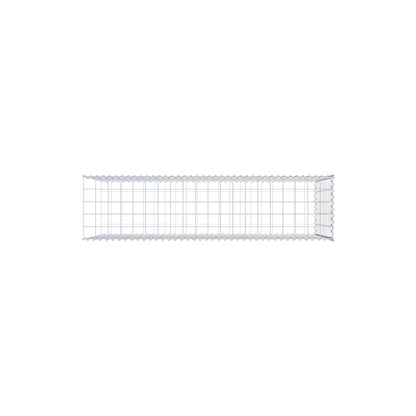 Gabion rapporté type 2 200 cm x 100 cm x 50 cm (L x H x P), mailles 10 cm x 10 cm, spirale