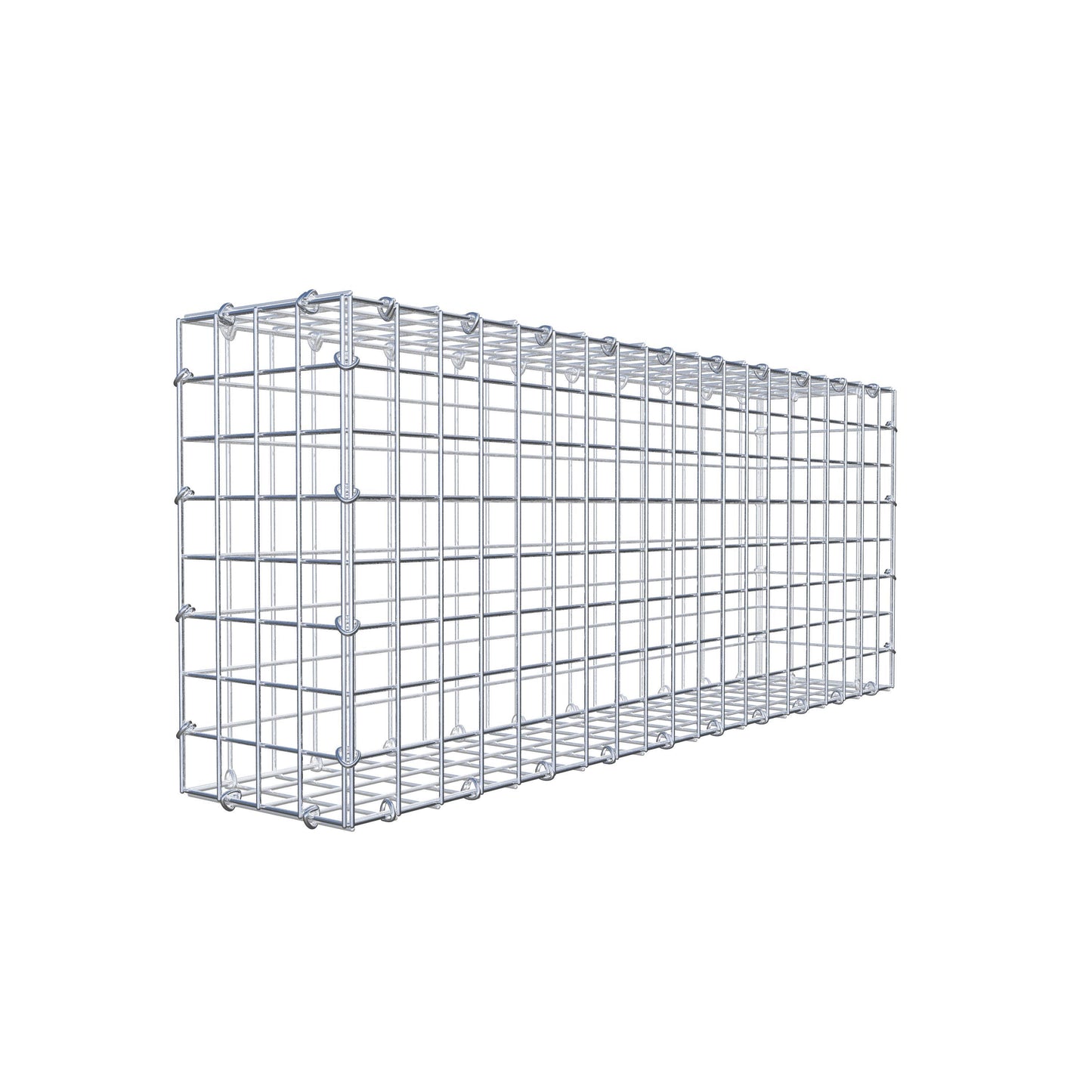Gabione 100 cm x 40 cm x 20 cm (L x H x T), Maschenweite 5 cm x 5 cm, C-Ring