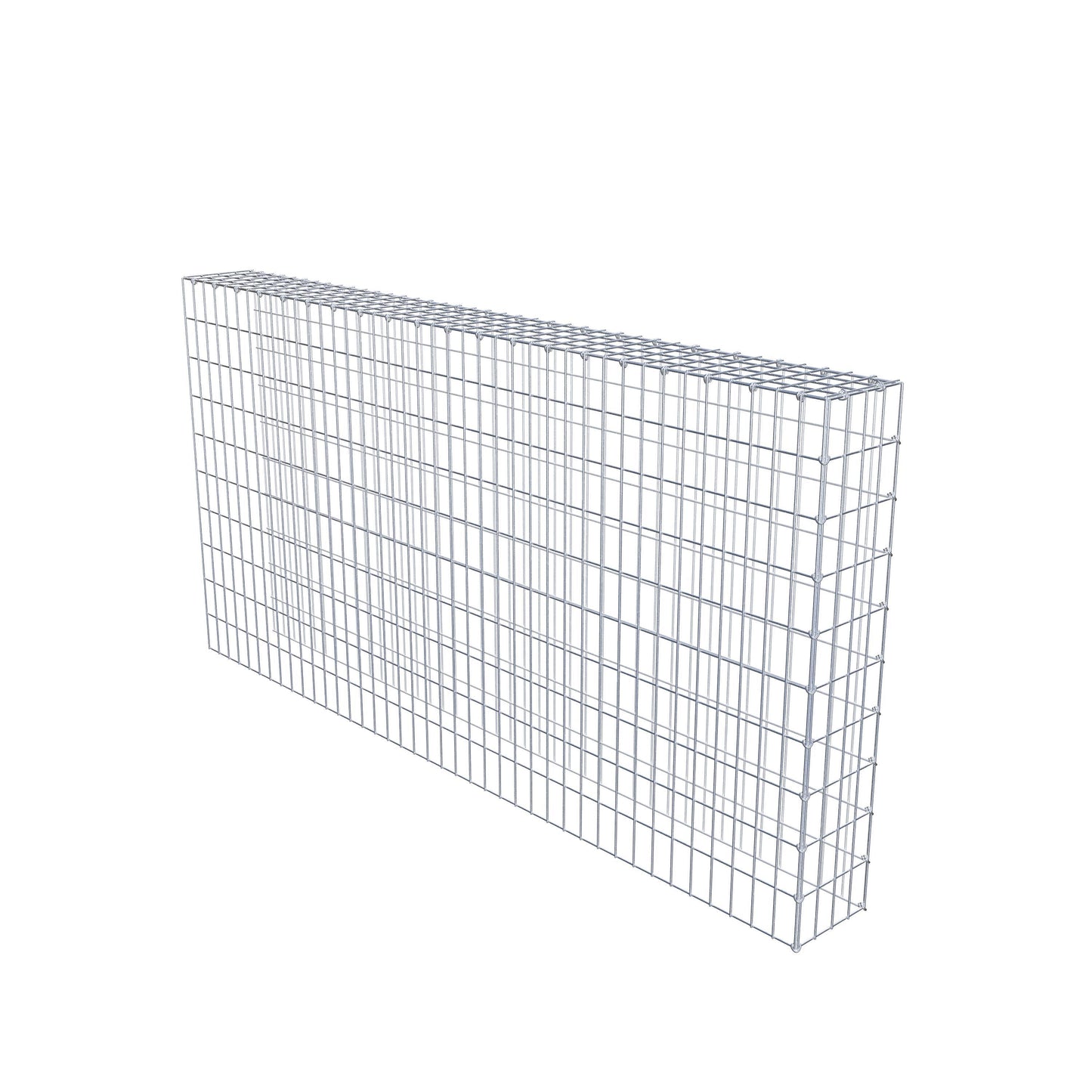 Opbouw schanskorf type 4 200 cm x 100 cm x 20 cm (L x H x D), maaswijdte 5 cm x 10 cm, C-ring