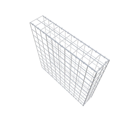 Mounted gabion type 2 100 cm x 100 cm x 20 cm (L x H x D), mesh size 10 cm x 10 cm, C-ring