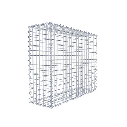 Gabion 100 cm x 80 cm x 30 cm (L x H x D), maskstorlek 5 cm x 5 cm, spiral