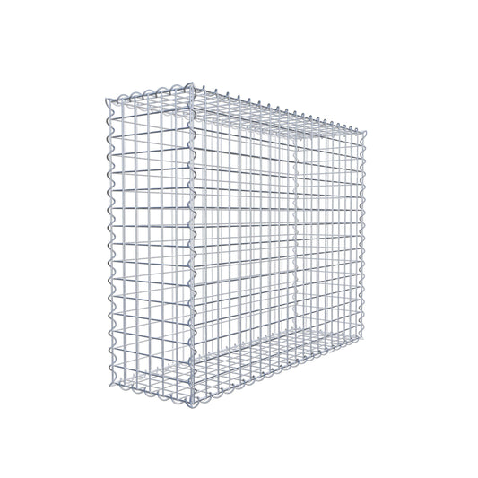 Gabion 100 cm x 80 cm x 30 cm (L x H x D), maskstorlek 5 cm x 5 cm, spiral