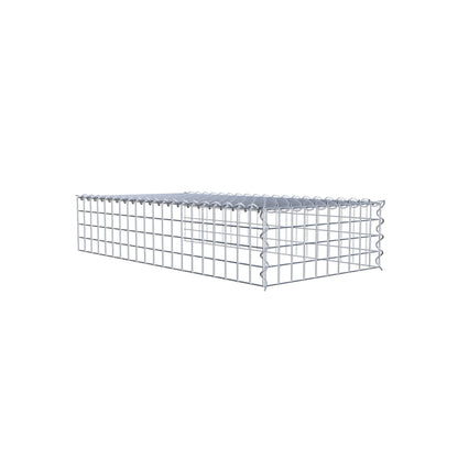 Anbaugabione Typ 4 100 cm x 20 cm x 50 cm (L x H x T), Maschenweite 5 cm x 5 cm, Spirale