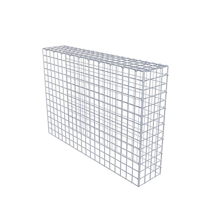 Monteret gabion type 4 100 cm x 70 cm x 20 cm (L x H x D), maskestørrelse 5 cm x 5 cm, C-ring