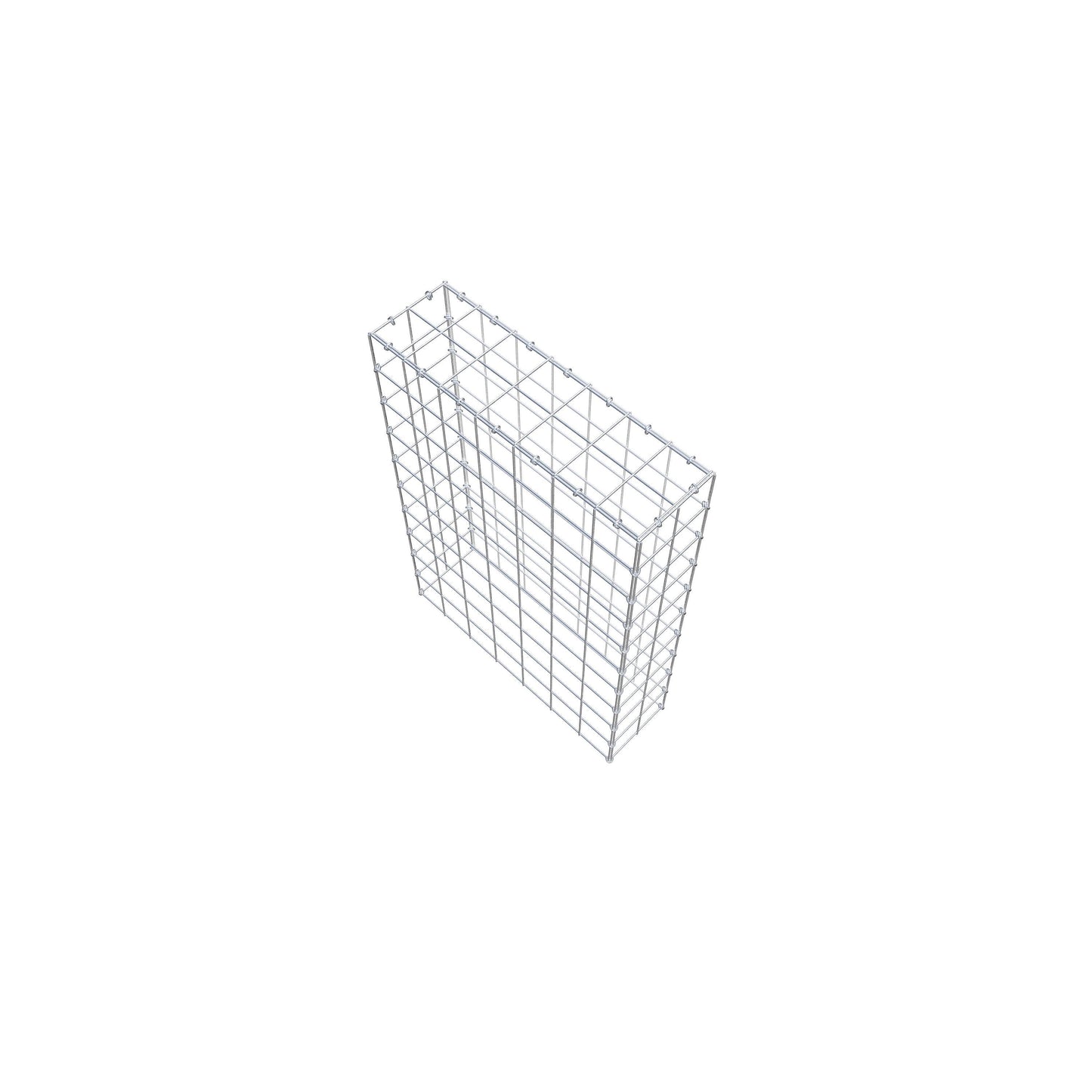 Mounted gabion type 3 100 cm x 70 cm x 20 cm (L x H x D), mesh size 10 cm x 10 cm, C-ring