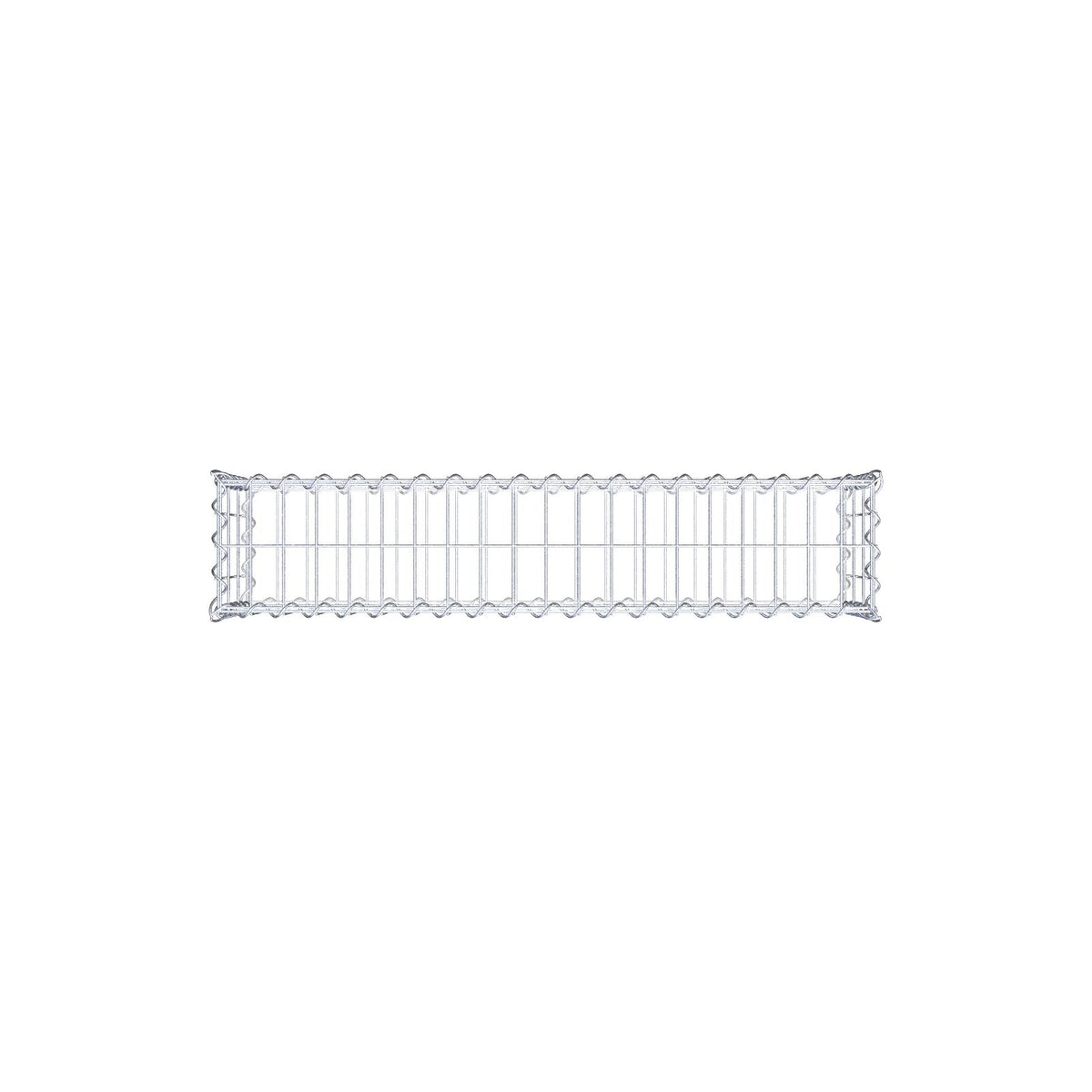 Gabion 100 cm x 30 cm x 20 cm (L x H x P), mailles 5 cm x 10 cm, spirale