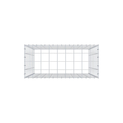Monteret gabion type 3 100 cm x 90 cm x 40 cm (L x H x D), maskestørrelse 10 cm x 10 cm, C-ring