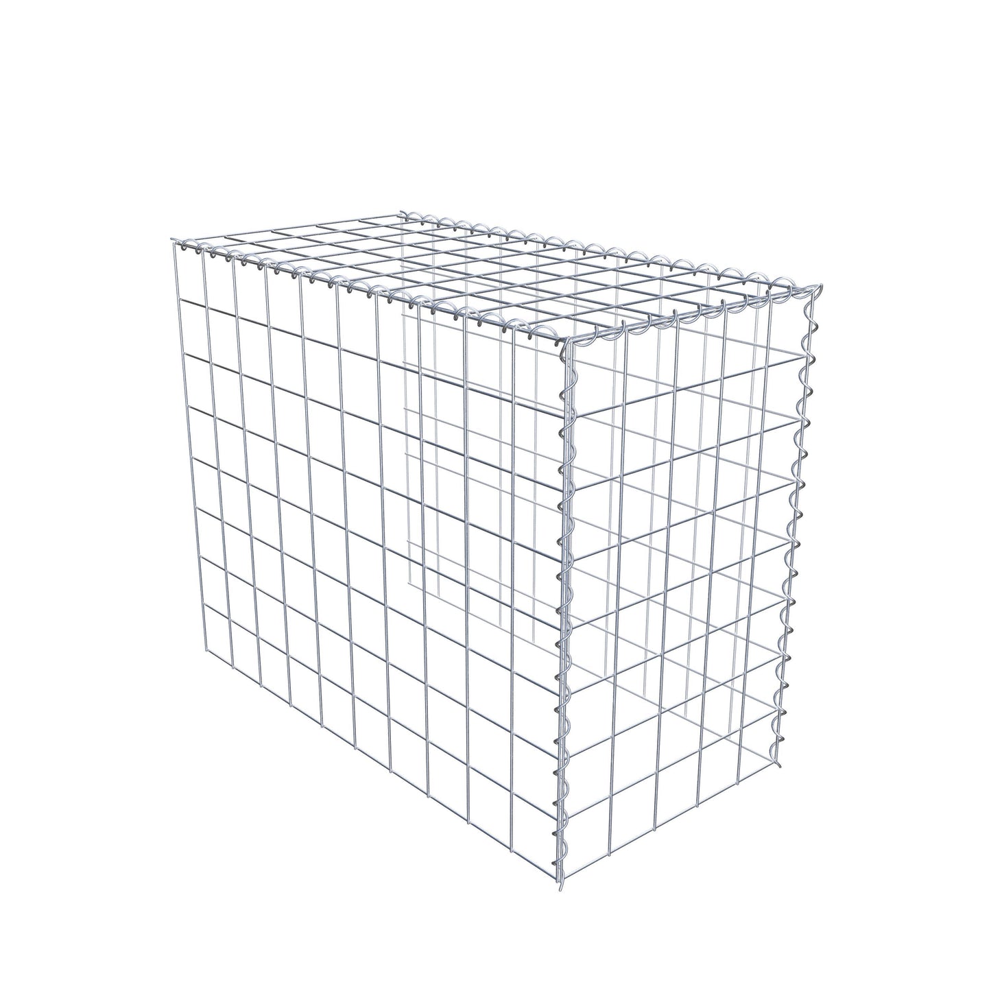 Gabbione aggiuntivo tipo 4 100 cm x 80 cm x 50 cm (L x H x P), maglia 10 cm x 10 cm, spirale