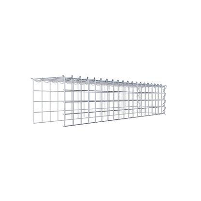 Gabion rapporté type 4 100 cm x 20 cm x 20 cm (L x H x P), mailles 5 cm x 5 cm, spirale