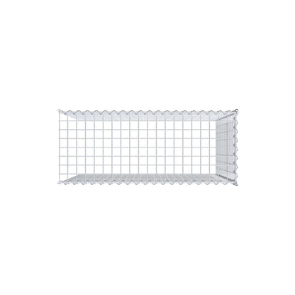 Opvokset gabion type 4 100 cm x 90 cm x 40 cm (L x H x D), maskestørrelse 5 cm x 5 cm, spiral