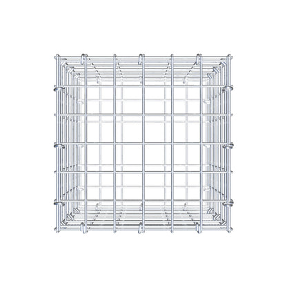 Gabione 30 cm x 30 cm x 30 cm (L x H x T), Maschenweite 5 cm x 5 cm, C-Ring