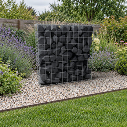 Gabione 100 cm x 100 cm x 20 cm (L x H x T), Maschenweite 10 cm x 10 cm, Spirale