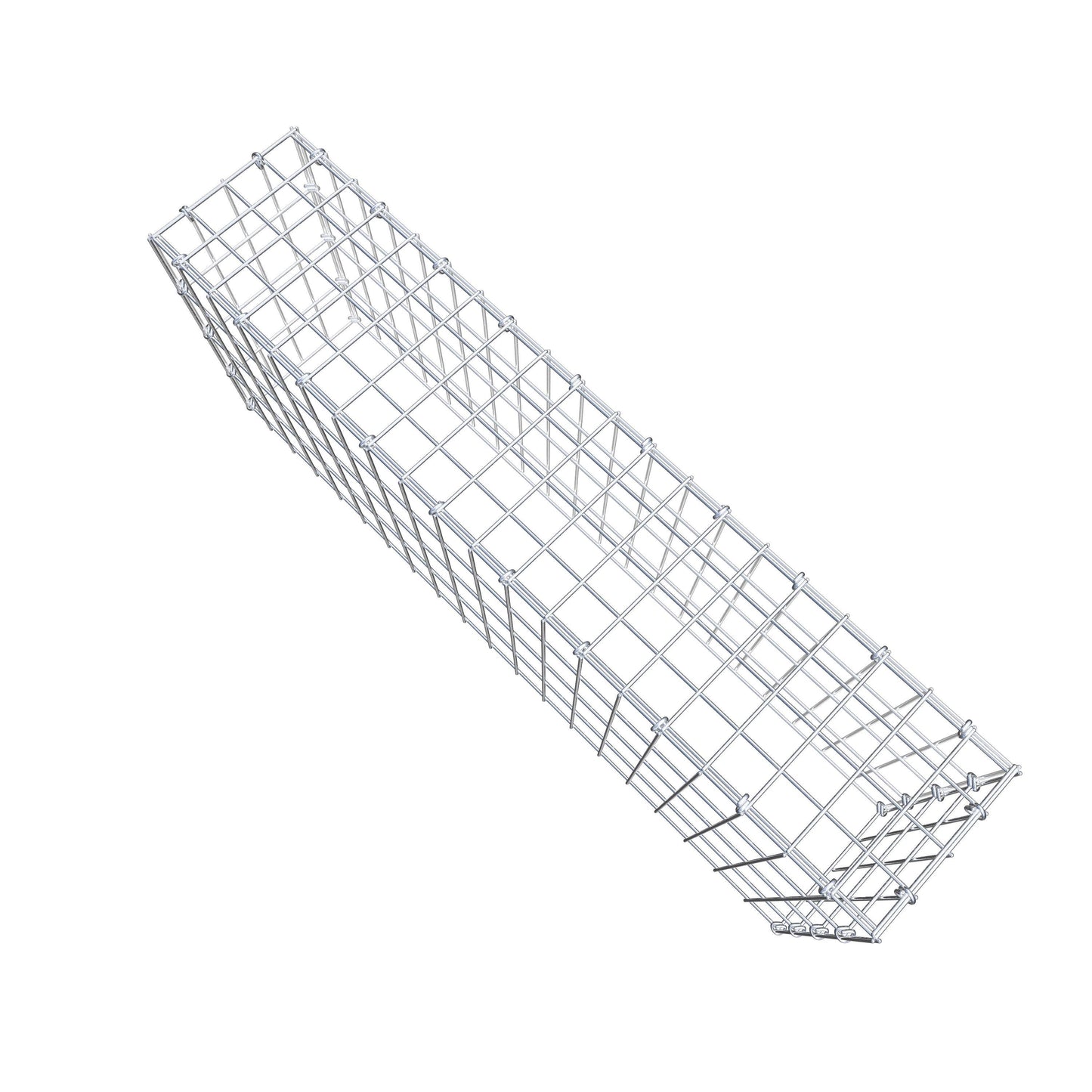 Anbaugabione Typ 3 100 cm x 40 cm x 20 cm (L x H x T), Maschenweite 5 cm x 10 cm, C-Ring