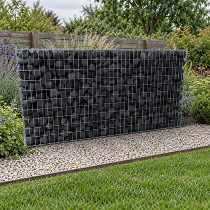 Gabbione 200 cm x 100 cm x 30 cm (L x H x P), maglia 5 cm x 10 cm, spirale