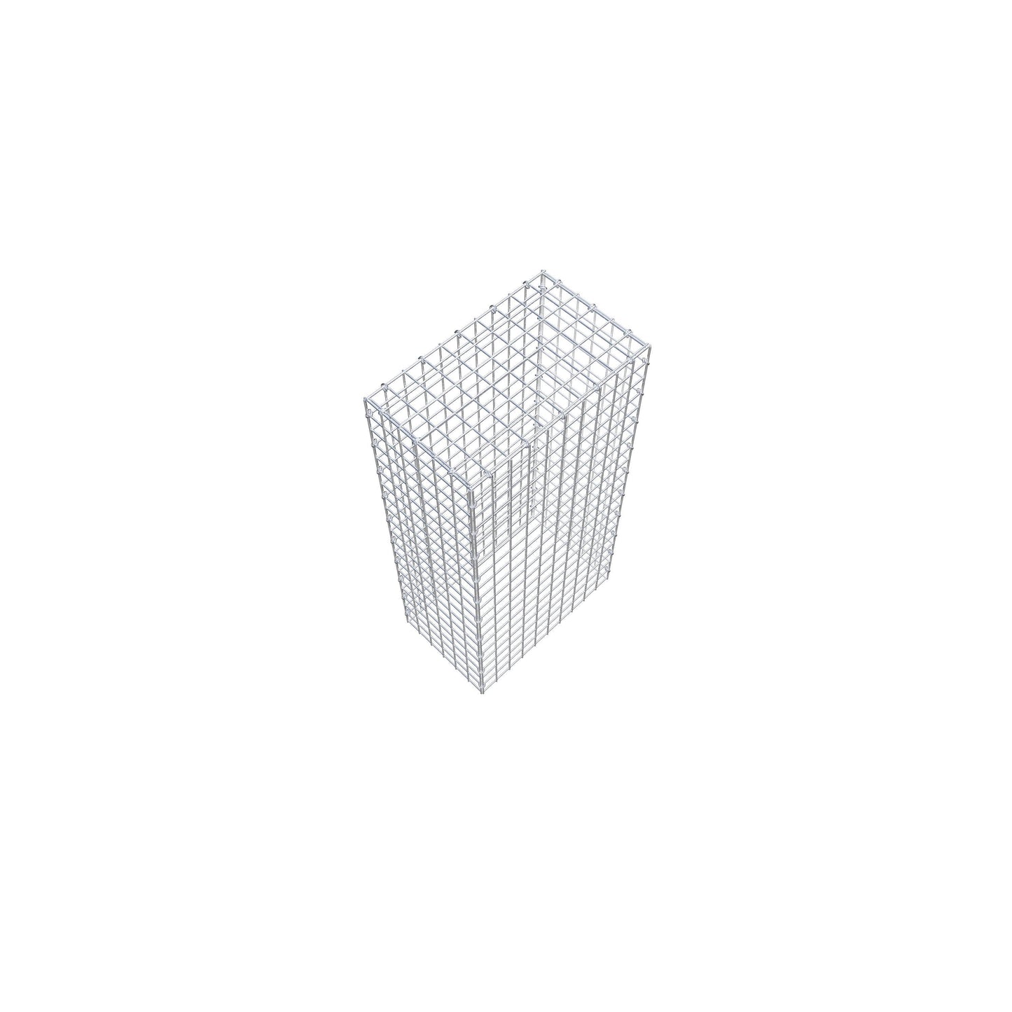Monteret gabion type 3 100 cm x 30 cm x 50 cm (L x H x D), maskestørrelse 5 cm x 5 cm, C-ring