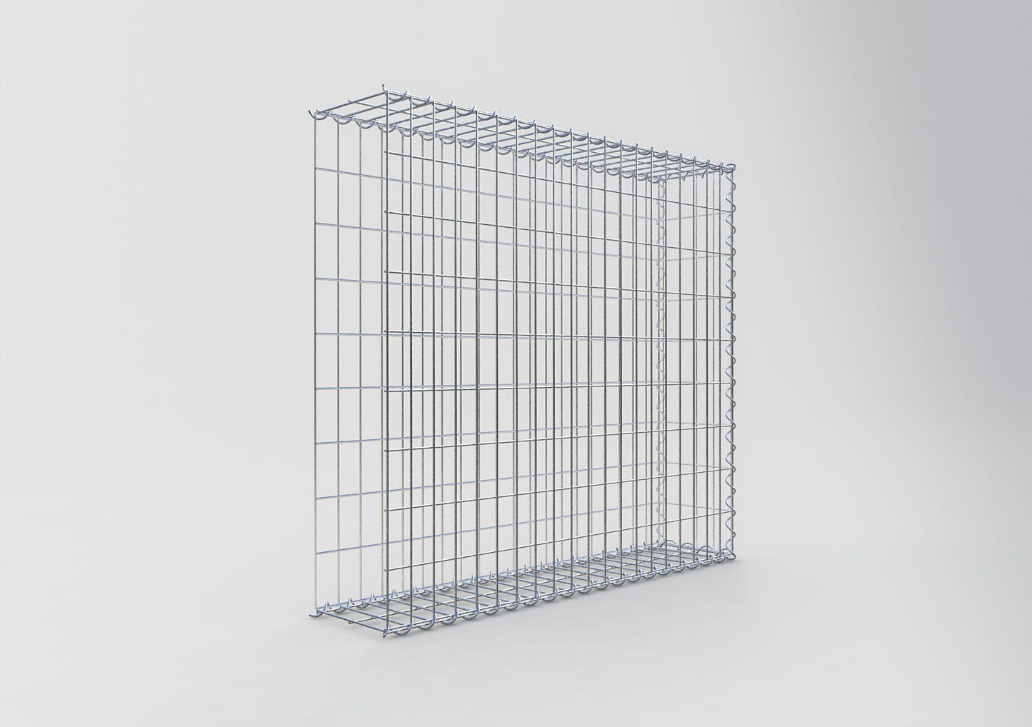 Extra gabion typ 2 100 cm x 90 cm x 20 cm (L x H x D), maskstorlek 5 cm x 10 cm, spiral