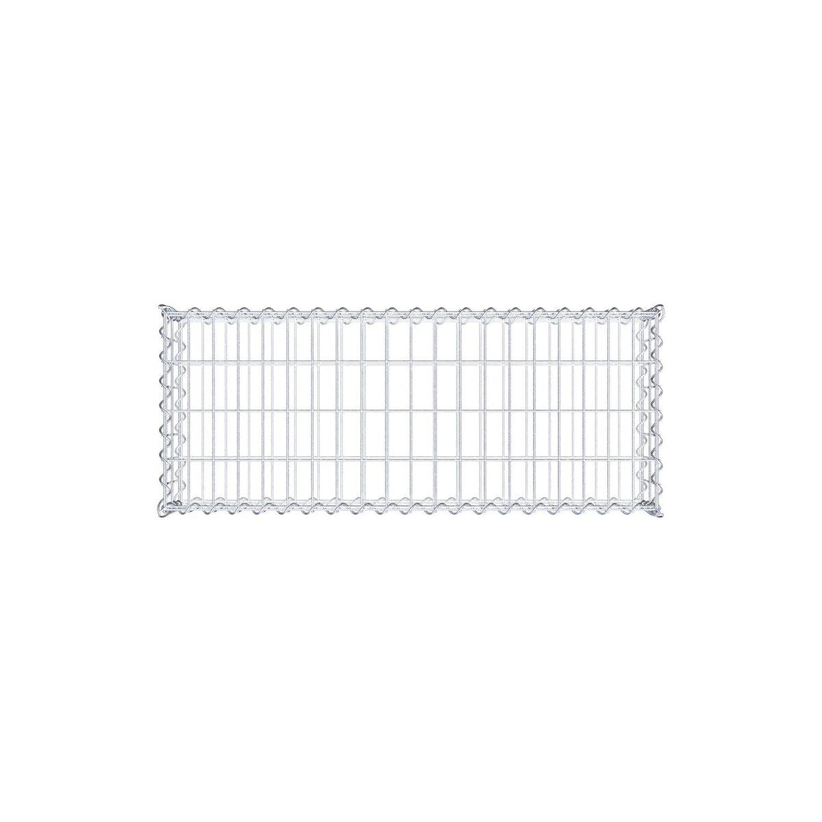 Gabione 100 cm x 20 cm x 40 cm (L x H x T), Maschenweite 5 cm x 10 cm, Spirale
