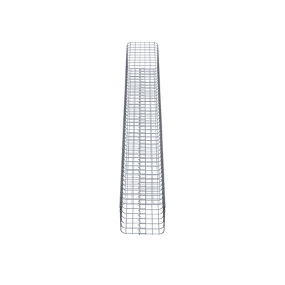 Gabionensäule eckig 32 cm x 32 cm, 230 cm Höhe, MW 5 cm x 5 cm