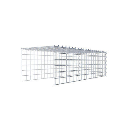 Anbaugabione Typ 4 100 cm x 30 cm x 40 cm (L x H x T), Maschenweite 5 cm x 5 cm, Spirale