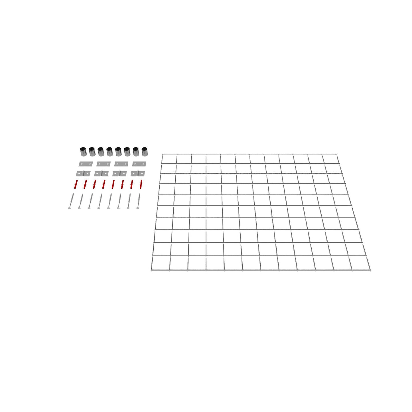 Decorative trellis / trellis (including mounting material) mesh size 5 x 5 cm