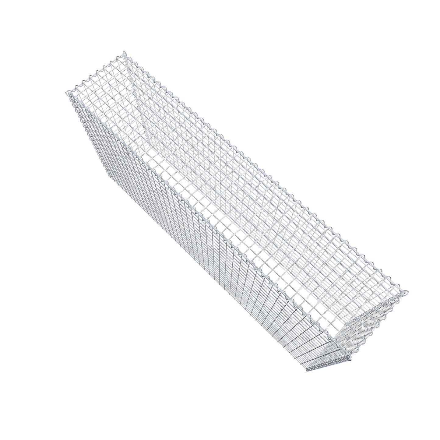 Add-on schanskorf type 3 200 cm x 100 cm x 40 cm (L x H x D), maaswijdte 5 cm x 5 cm, spiraalvormig
