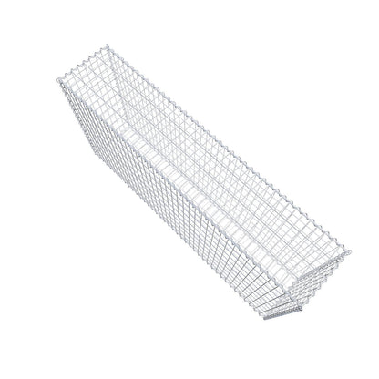 Gavión 200 cm x 100 cm x 40 cm (L x A x P), luz de malla 5 cm x 10 cm, en espiral