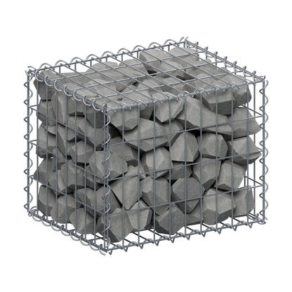 Gabion 50 cm x 40 cm x 40 cm (L x H x D), mesh size 5 cm x 10 cm, spiral