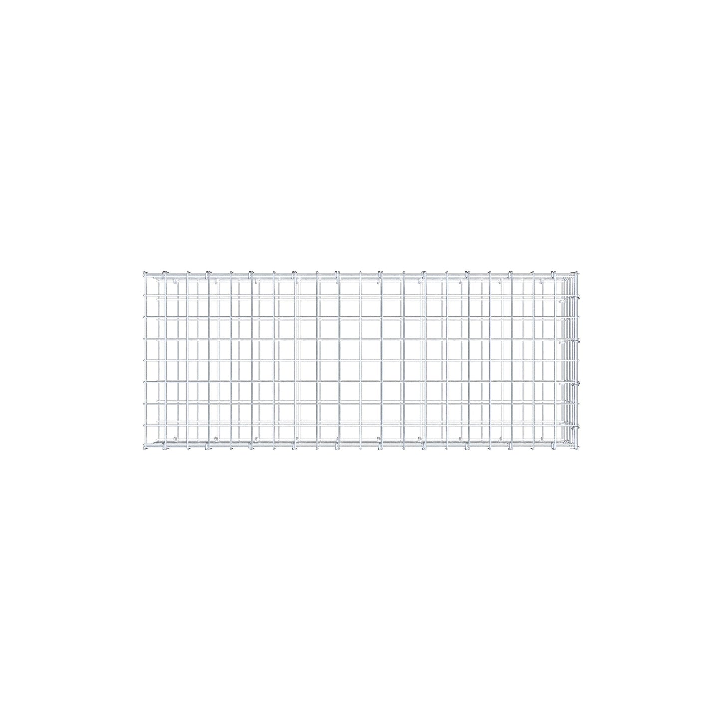 Fourche rapportée type 2 100 cm x 20 cm x 40 cm (L x H x P), mailles 5 cm x 5 cm, anneau C