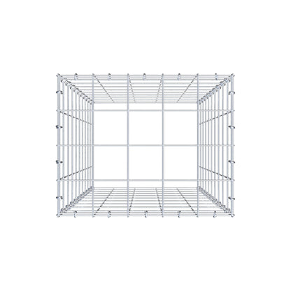 Gavión complementario de tipo 3 100 cm x 50 cm x 40 cm (L x A x P), malla 10 cm x 10 cm, anillo en C