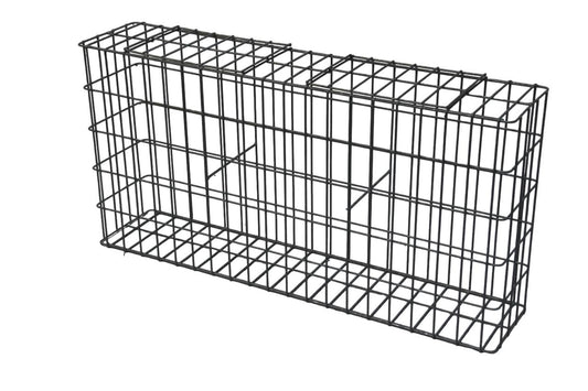 Thermisch verzinkte schanskorf 102 cm x 52 cm x 22 cm, maaswijdte 5 cm x 10 cm, volledig gelast
