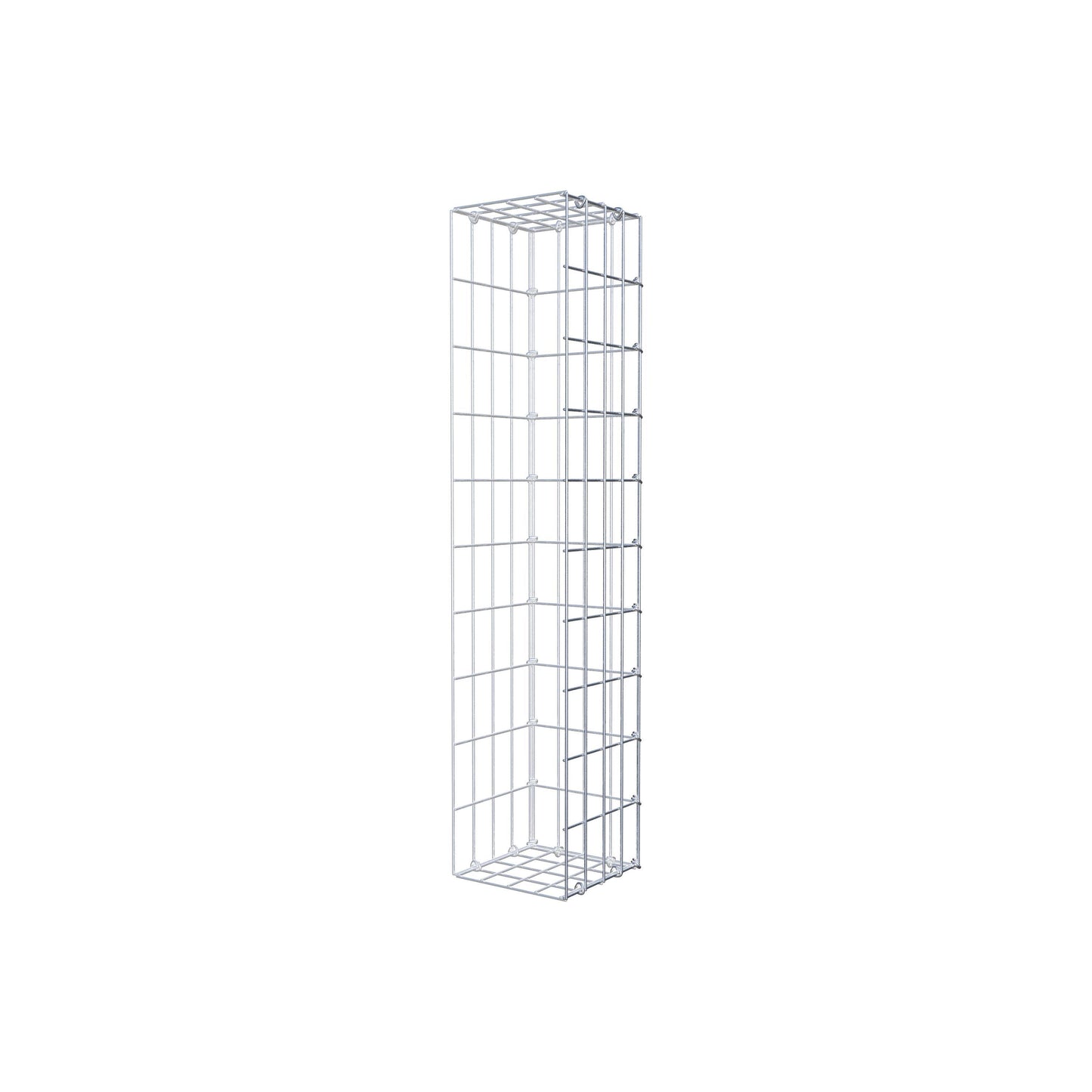 Mounted gabion type 2 100 cm x 20 cm x 20 cm, mesh size 5 cm x 10 cm, C-ring