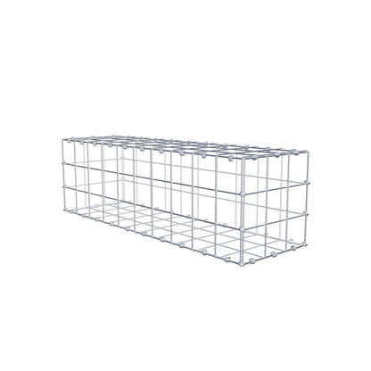 Gabion 100 cm x 30 cm x 30 cm (L x H x D), maskestørrelse 10 x 10 cm, spiralring