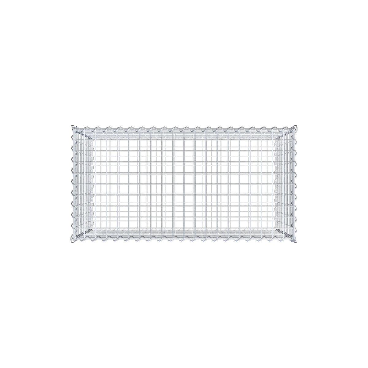Gabion 100 cm x 60 cm x 50 cm (L x H x D), maskestørrelse 5 cm x 5 cm, spiral