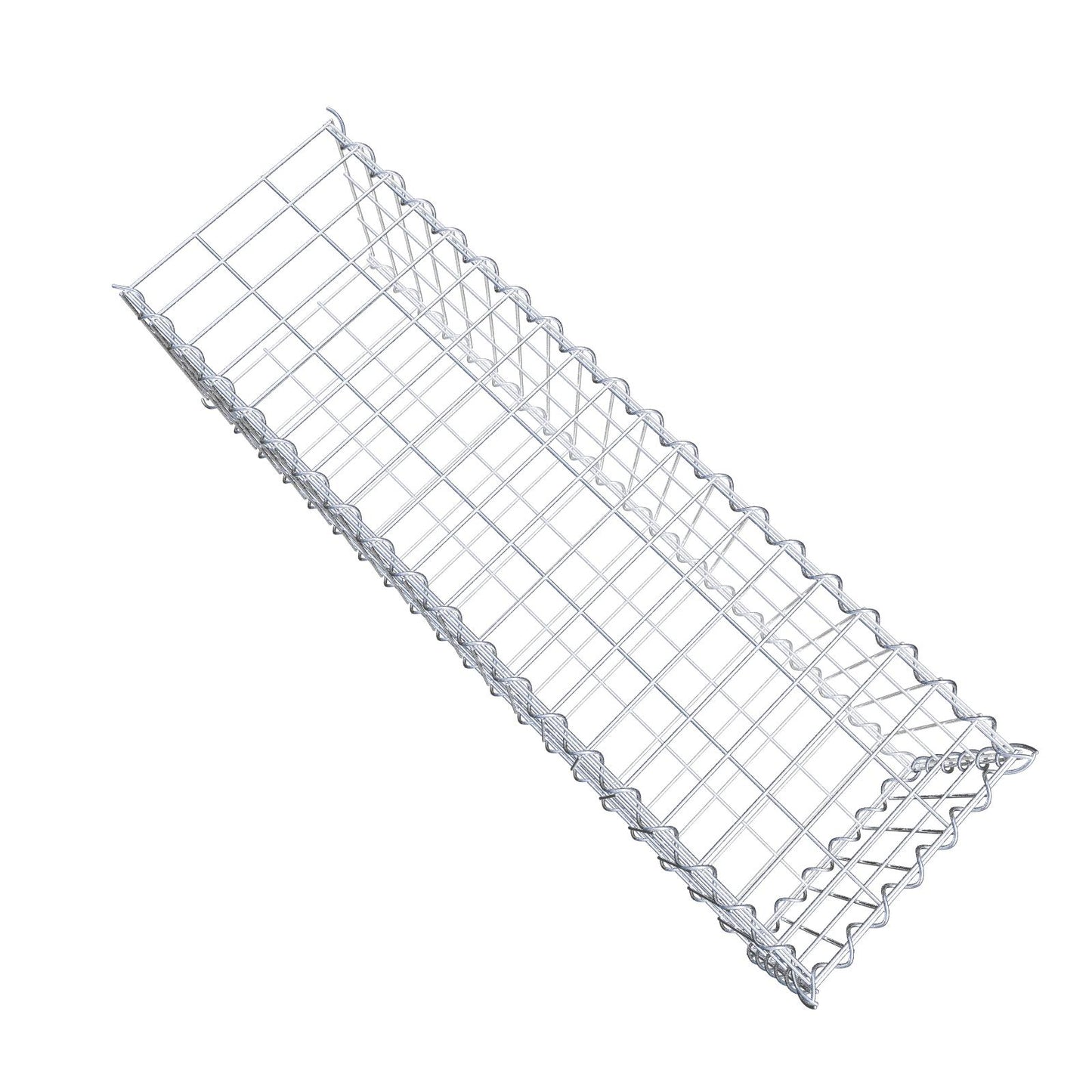 Tilläggsgabion typ 2 100 cm x 30 cm x 30 cm (L x H x D), maskstorlek 5 cm x 10 cm, spiral