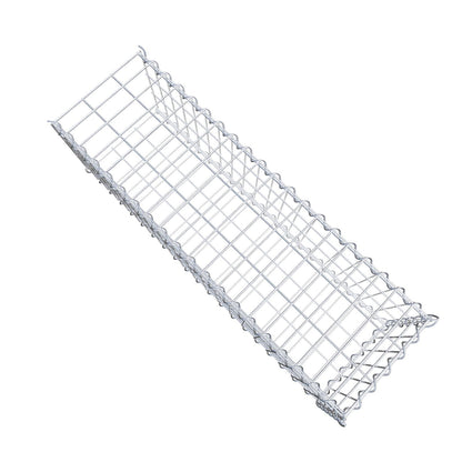 Tilläggsgabion typ 2 100 cm x 30 cm x 30 cm (L x H x D), maskstorlek 5 cm x 10 cm, spiral