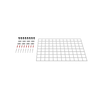 Decorative trellis / trellis (including mounting material) mesh size 5 x 5 cm