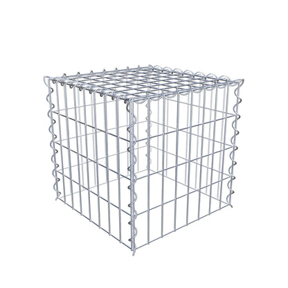 Gabbione aggiuntivo tipo 3 40 cm x 40 cm x 40 cm (L x H x P), dimensione maglia 5 cm x 10 cm, a spirale