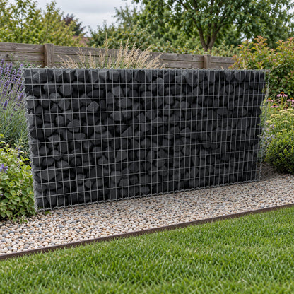 Gabione 200 cm x 100 cm x 50 cm (L x H x T), Maschenweite 5 cm x 10 cm, Spirale