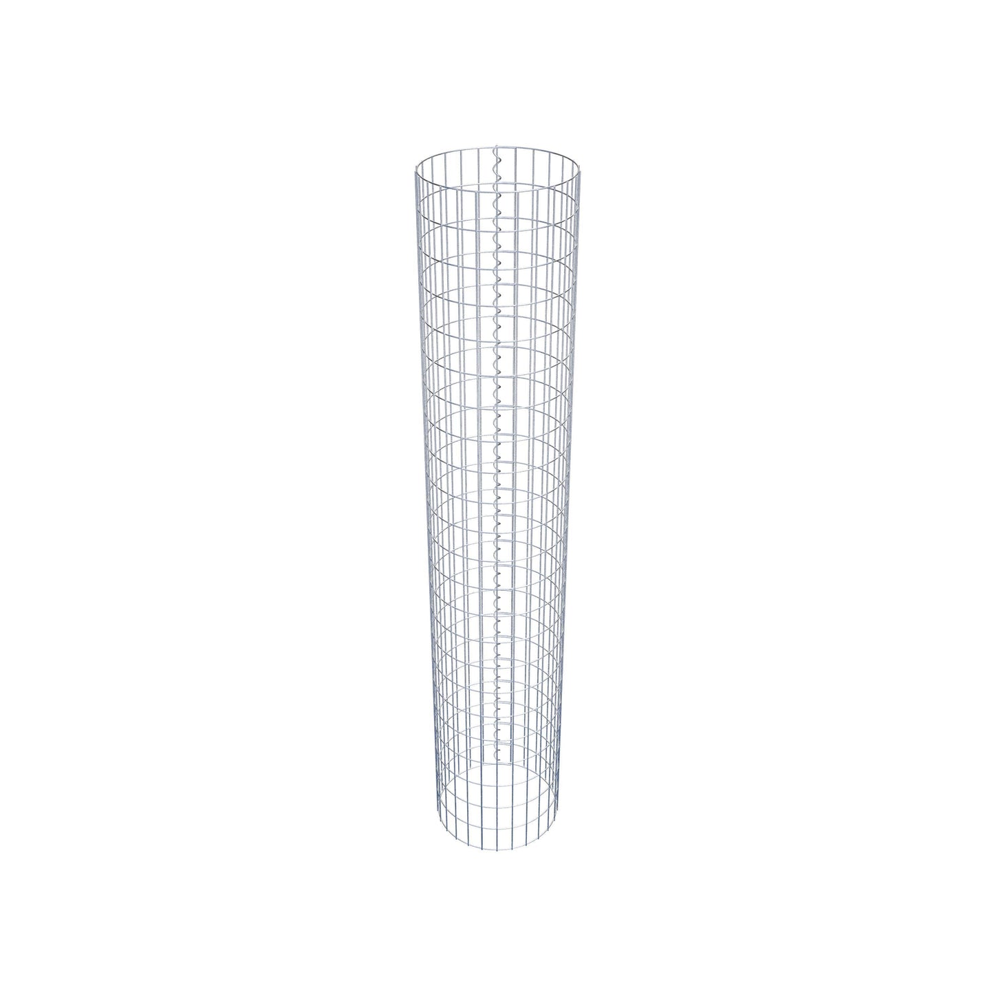 Gabionsøjle ca. 42 cm diameter, 230 cm højde, maskestørrelse 5 cm x 10 cm