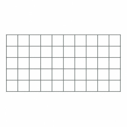 Dekogitter 100 x 50 cm , Maschenweite 10 x 10 cm, Planengrau RAL 7010