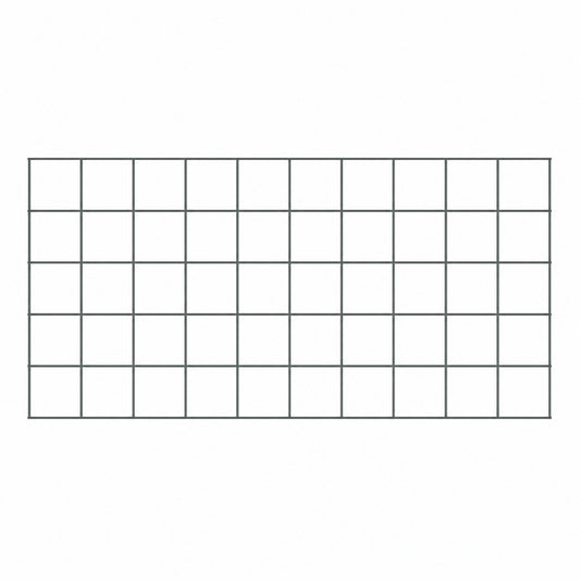 Dekogitter 100 x 50 cm , Maschenweite 10 x 10 cm, Planengrau  RAL 7010