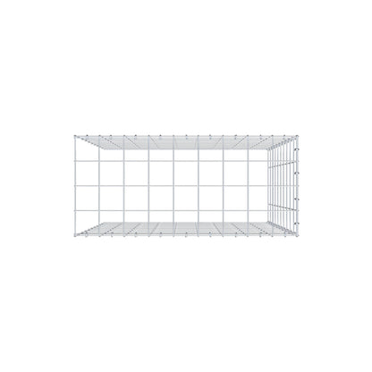 Extra gabion typ 4 100 cm x 90 cm x 40 cm (L x H x D), maskstorlek 10 cm x 10 cm, C-ring