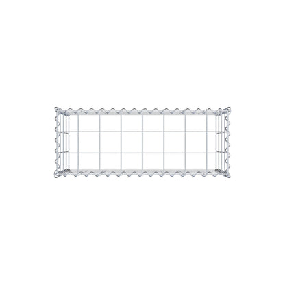 Anbaugabione Typ 3 80 cm x 40 cm x 30 cm (L x H x T), Maschenweite 10 cm x 10 cm, Spirale